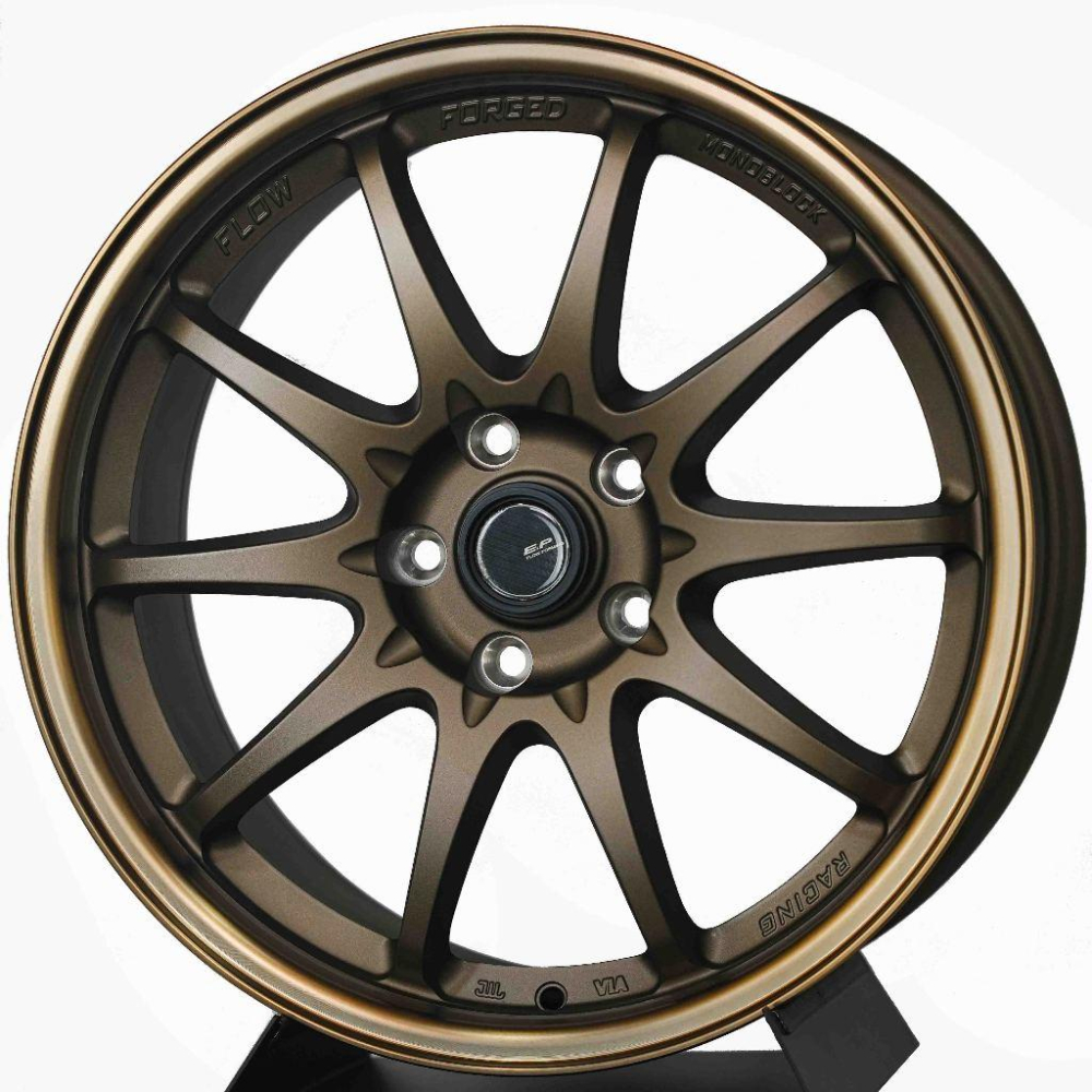 【頂尖】全新 18吋旋壓鋁圈 EP23 平光古銅 5X114.3/5X112/5X108/5X100類SSR GTV05-細節圖2