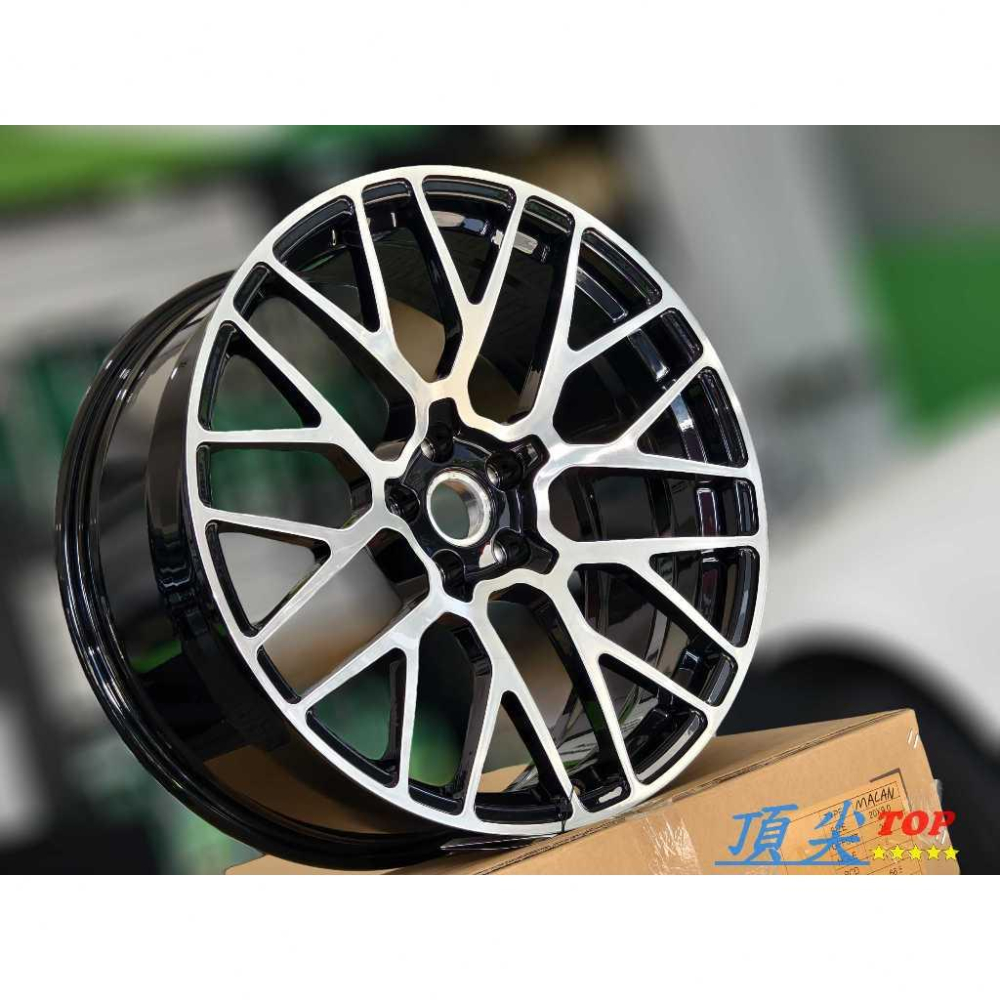 【頂尖】全新 保時捷Macan鋁圈/Macan 20吋鋁圈 9J+10J ET26+ET19 Macan前後配鋁圈-細節圖2