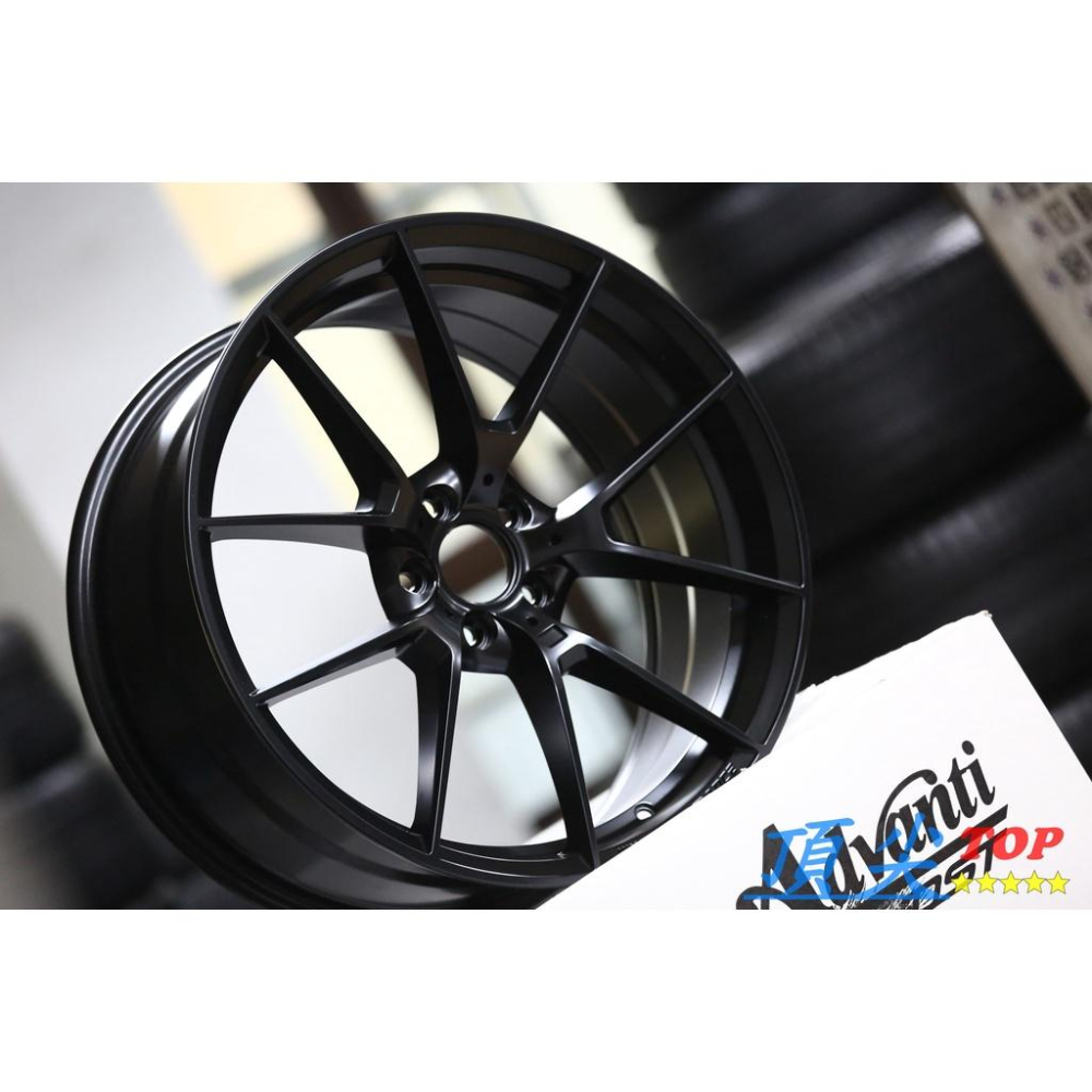 【頂尖】全新鋁圈 M317 19吋 5X108 8.5J ET38 平光黑 五爪開岔 福特 VOLVO 專用-細節圖2