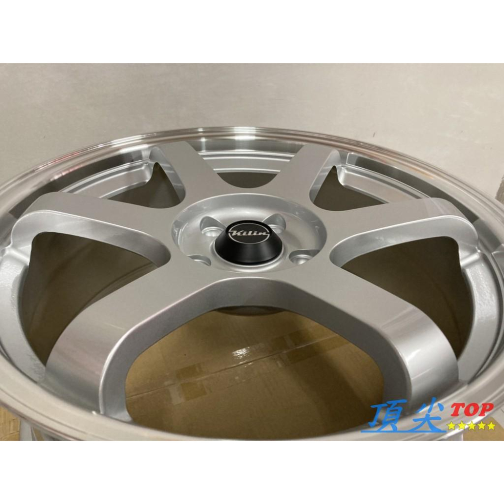 【頂尖】全新台製類 Rays TE37 樣式18吋鋁圈 S532 5x112 8J ET42 亮銀車銀邊-細節圖4