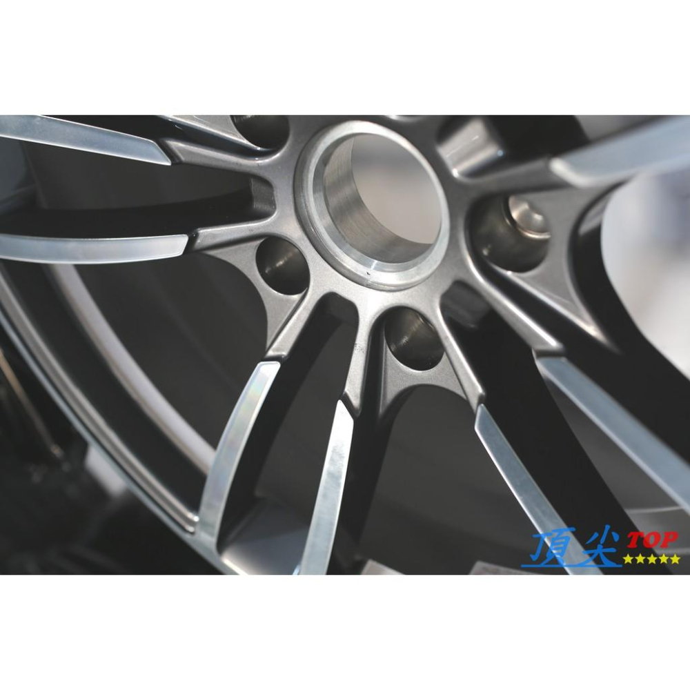 【頂尖】全新正大精品鍛造鋁圈 21吋前後配 5X130 9.5+11J 12000頓鍛胚 黑車面 類保時捷 Cayenn-細節圖4