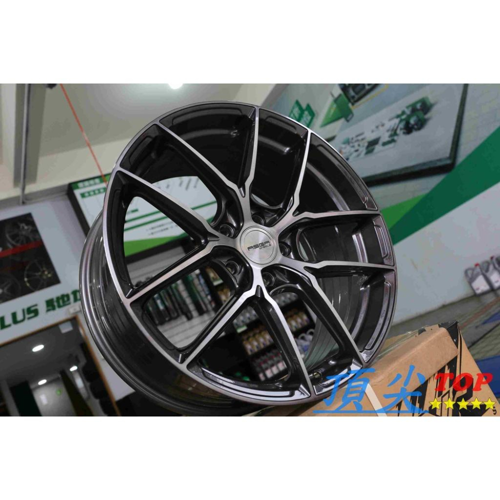 【頂尖】全新 ASGA  ARF12 19吋旋壓鋁圈 5X114.3 5X112 5X108 亮灰底透明灰爪-細節圖2