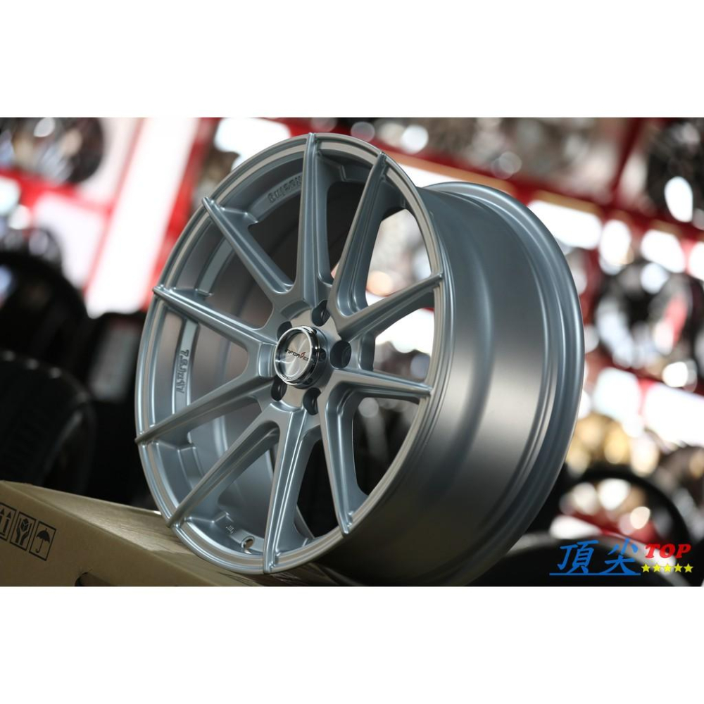 【頂尖】全新北德文鋁圈 5230 17吋 5X100 7.5J ET38 消光銀 分期零利率 ALTIS WISH-細節圖3