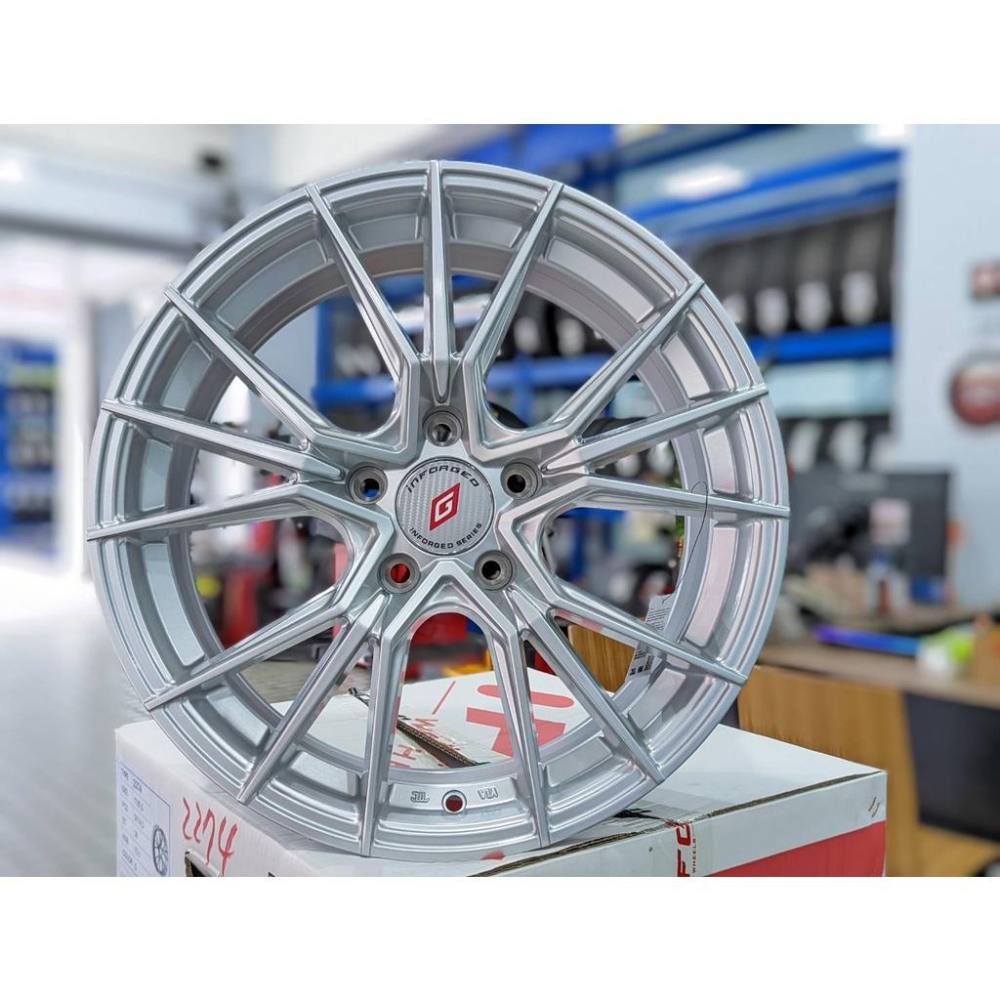 【頂尖】全新INFORGED鋁圈 2274 17X7.5 5X114.3 ET38 亮銀色-細節圖3
