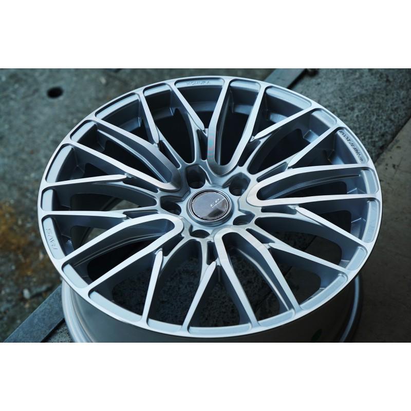 【頂尖】全新鋁圈 EP1177 類2X10BD 18吋旋壓輕量化5x100 108 114.3 112銀底車面-細節圖5