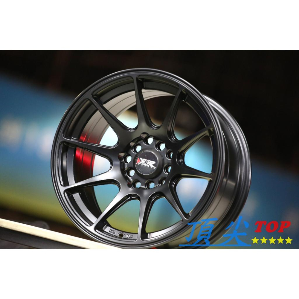 【頂尖】全新 15吋鋁圈 XXR527 5X100/5X114 10孔複合孔 8.25J ET0 大內凹鋁圈 平光黑-細節圖2