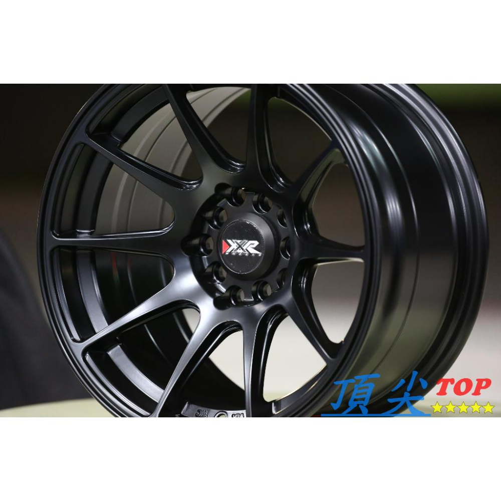 【頂尖】全新 15吋鋁圈 XXR527 5X100/5X114 10孔複合孔 8.25J ET0 大內凹鋁圈 平光黑-細節圖4