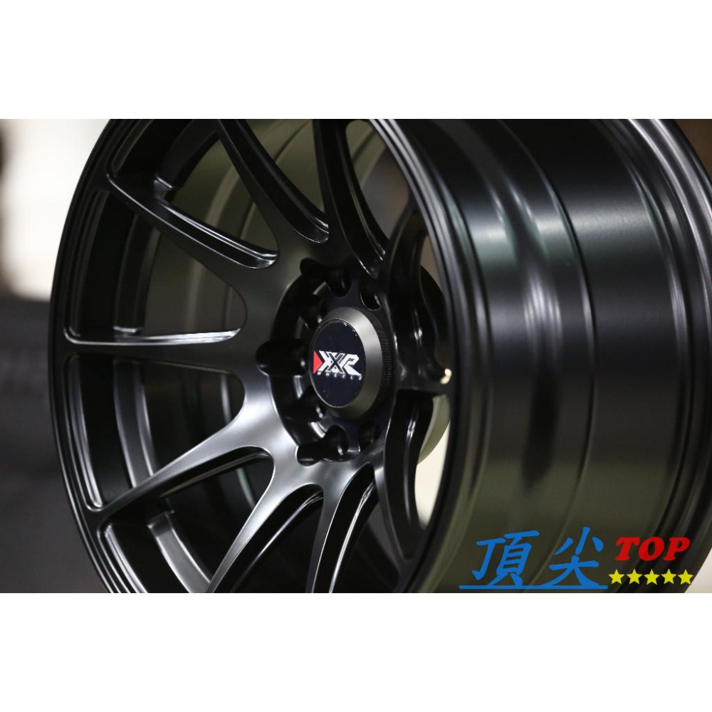 【頂尖】全新 15吋鋁圈 XXR527 5X100/5X114 10孔複合孔 8.25J ET0 大內凹鋁圈 平光黑-細節圖5