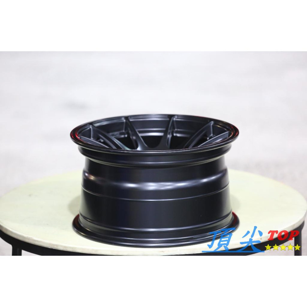 【頂尖】全新 15吋鋁圈 XXR527 5X100/5X114 10孔複合孔 8.25J ET0 大內凹鋁圈 平光黑-細節圖7