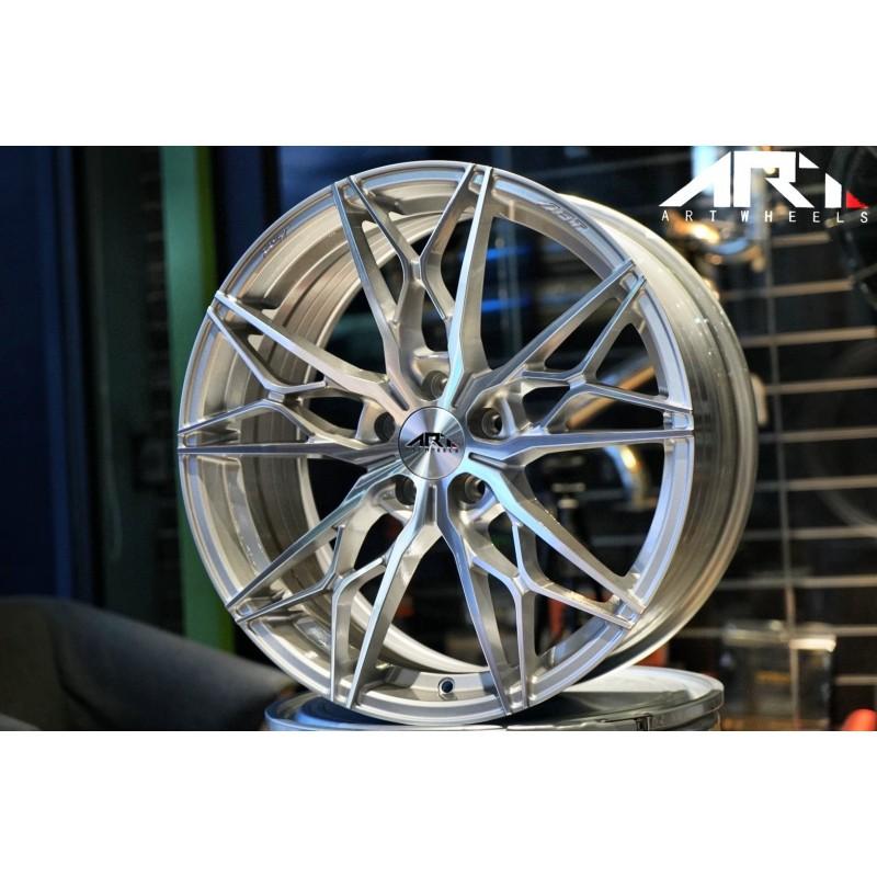 【頂尖】全新順謚19吋旋壓鋁圈 ART-1 5X108 114.3 120 8.5J ET40 42 35 銀車面-細節圖2