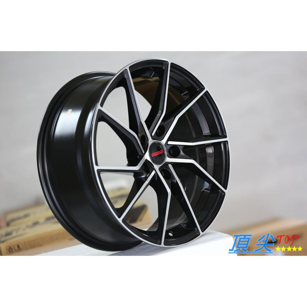 【頂尖】全新源勝發鋁圈 RH889 17吋 5X114 7.5J ET40 亮黑底+車面爪 現貨庫存中 各車系歡迎詢問-細節圖2