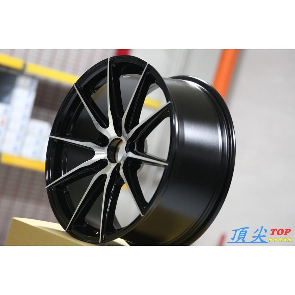【頂尖】全新北德文鋁圈 FF02 18吋旋壓輕量化 5X120 8+9J ET35 前後配 黑色車面-細節圖2