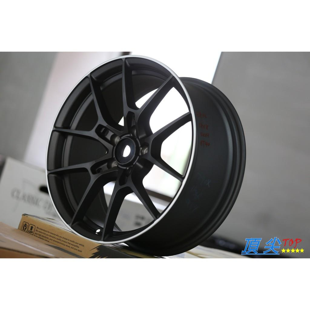 【頂尖】全新順謚鋁圈 EP14 旋壓輕量化 18吋 5X114.3 8J ET40 消光鐵灰車邊 類G025-細節圖2