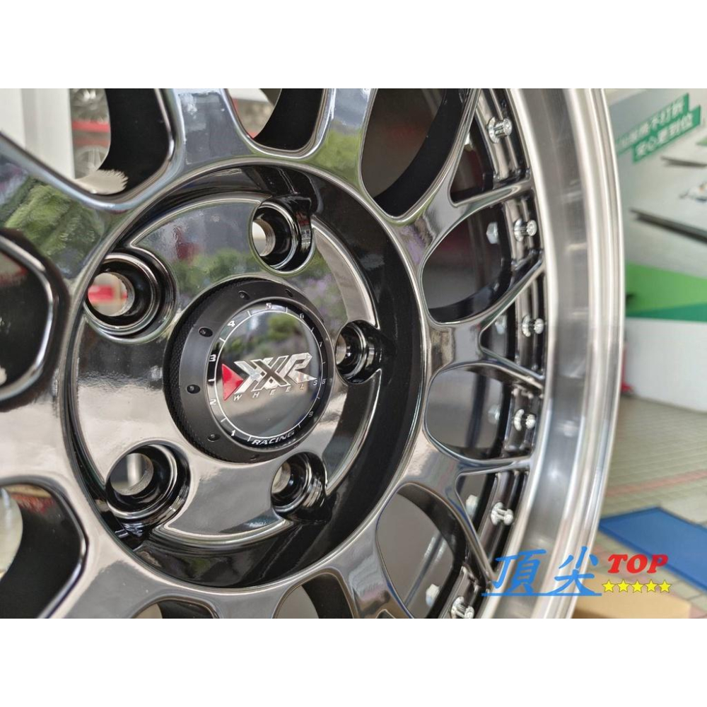 【頂尖】全新鋁圈 XXR 521 18吋 5X112 ET45 8.5J 網裝 深唇 海拉風 亮黑車邊-細節圖4