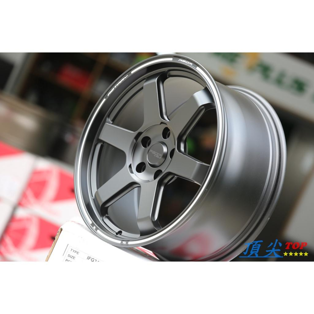 【頂尖】全新 ASGA 富特麗 18吋旋壓輕量化鋁圈 ARF11 五孔全系列 8.5J 消光黑-細節圖3