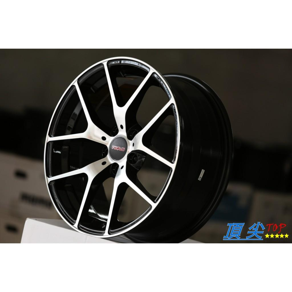【頂尖】全新源勝發鋁圈 18吋前後配 RH896 5X112 8+9J ET42+45 亮黑色車面 類AMG-細節圖2