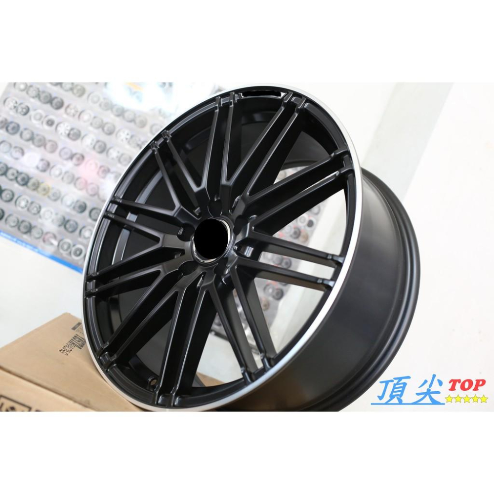 【頂尖】全新類賓士 GTR AMG 式樣 0297 19吋鋁圈 5X112 8.5 9.5J ET42 45 消光黑邊-細節圖3