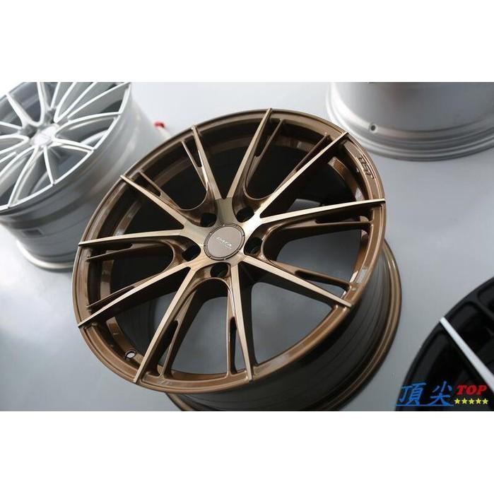 【頂尖】全新DATA 18吋DST旋壓輕量化鋁圈 FF10 5X100 108 112 114.3 8.5J 古銅金車面-細節圖2