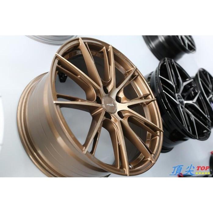 【頂尖】全新DATA 18吋DST旋壓輕量化鋁圈 FF10 5X100 108 112 114.3 8.5J 古銅金車面-細節圖3