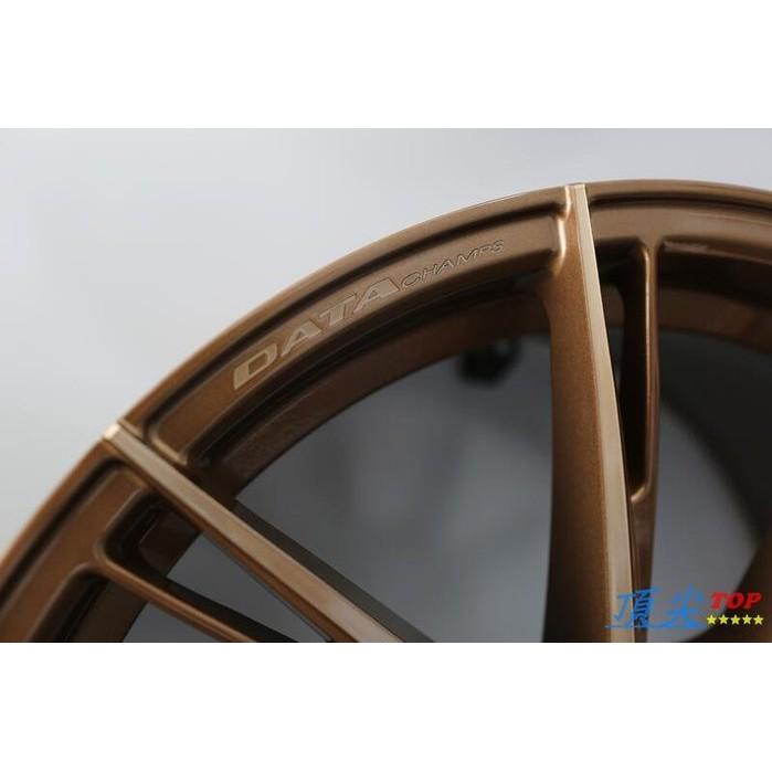 【頂尖】全新DATA 18吋DST旋壓輕量化鋁圈 FF10 5X100 108 112 114.3 8.5J 古銅金車面-細節圖4