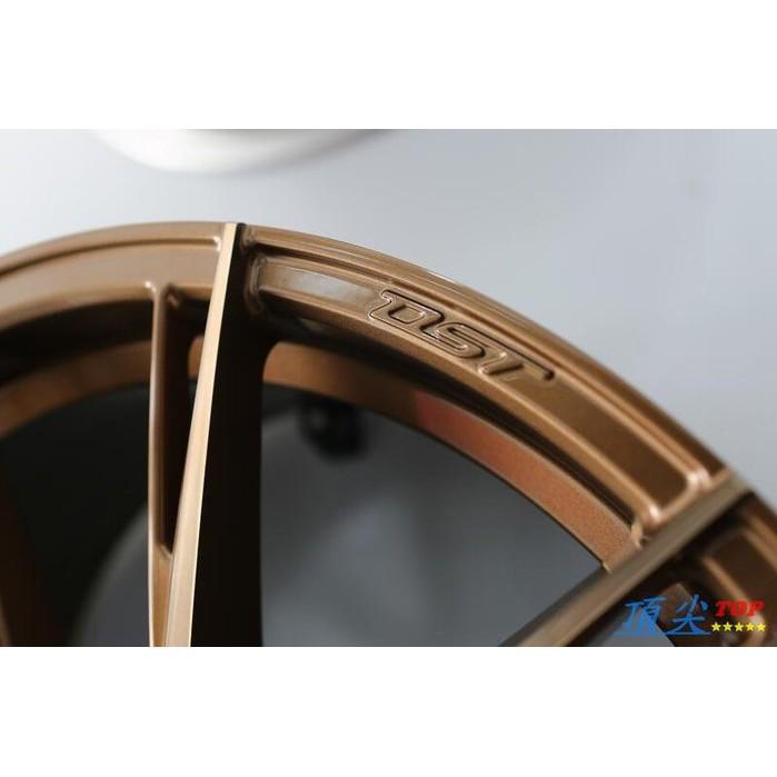 【頂尖】全新DATA 18吋DST旋壓輕量化鋁圈 FF10 5X100 108 112 114.3 8.5J 古銅金車面-細節圖5