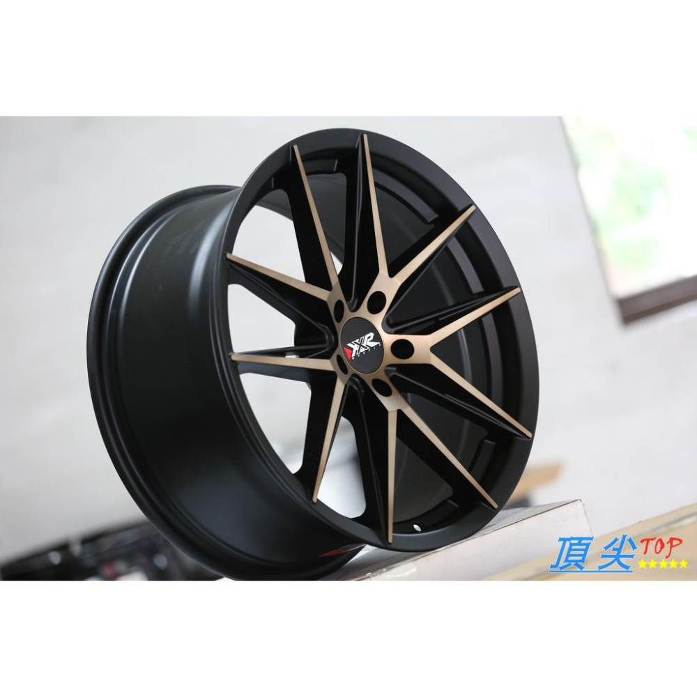 【頂尖】全新美國品牌XXR 577 18吋鋁圈 5X108 8.5J ET40 消光黑古銅金車面 其他規格歡迎洽詢-細節圖3