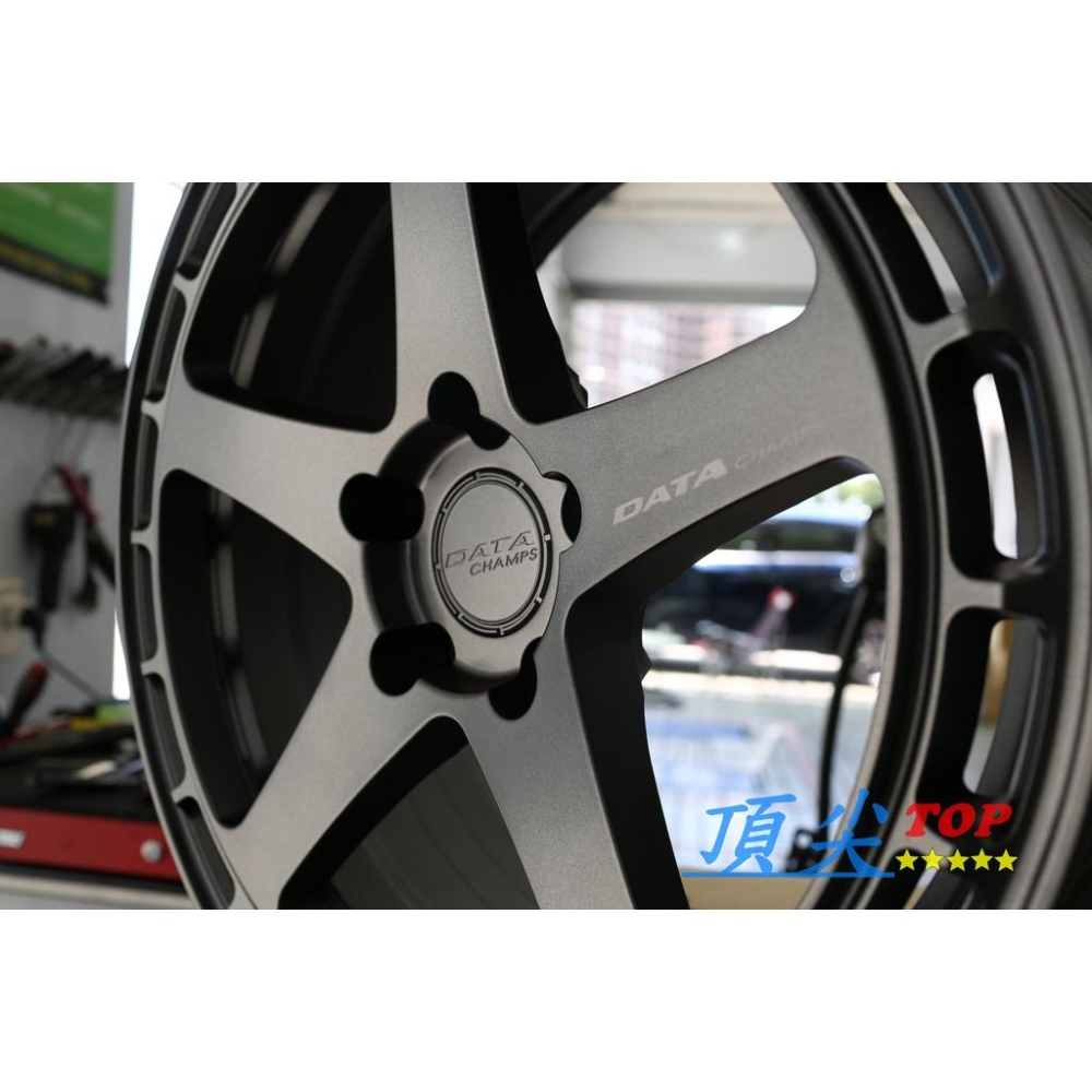 【頂尖】全新 DATA 18吋 旋壓 輕量化 鋁圈 SF-01 8.5J 5X100/114.3/108/112 平光灰-細節圖4