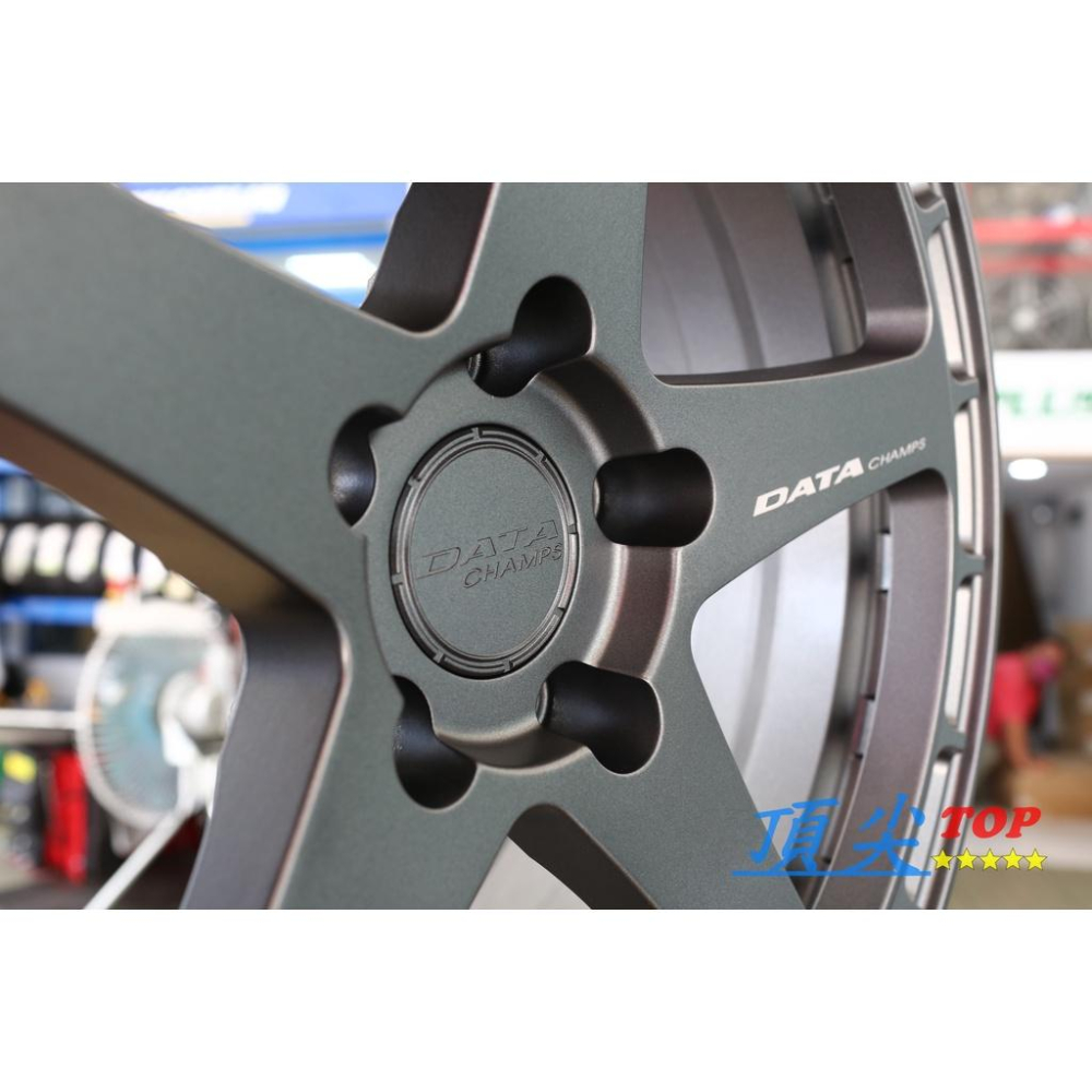【頂尖】全新 DATA 18吋 旋壓 輕量化 鋁圈 SF-01 8.5J 5X100/114.3/108/112 平光灰-細節圖6