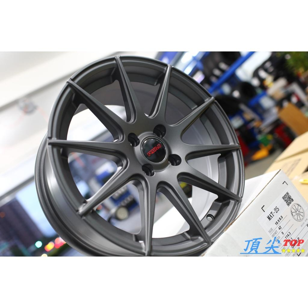 【頂尖】全新順謚鋁圈 S881 16吋 4x100 7J ET35 平光鐵灰烤漆 重量7.2公斤 放射狀樣式-細節圖3