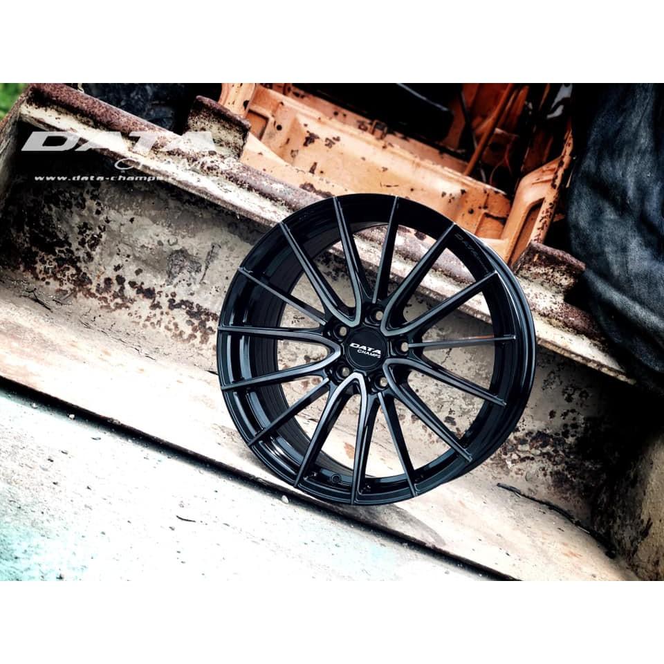 【頂尖】全新DATA 18吋旋壓鋁圈 FF11 5X100 108 112 114.3 8.5J 亮黑透明 鋼琴黑 閃銀-細節圖2