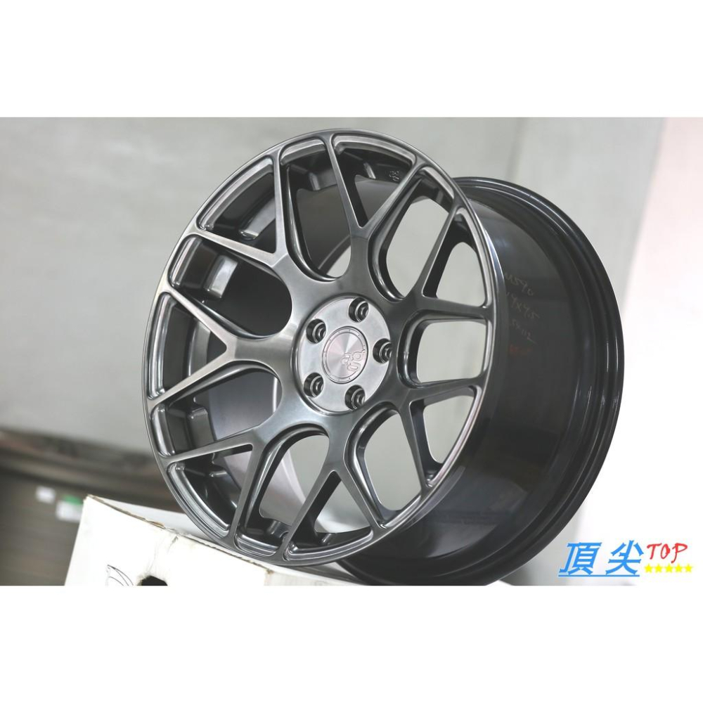 【頂尖】全新美國品牌 AG M590 19吋鋁圈 5X112 8.5+9.5J ET45 適用於賓士車系 鈦色-細節圖2