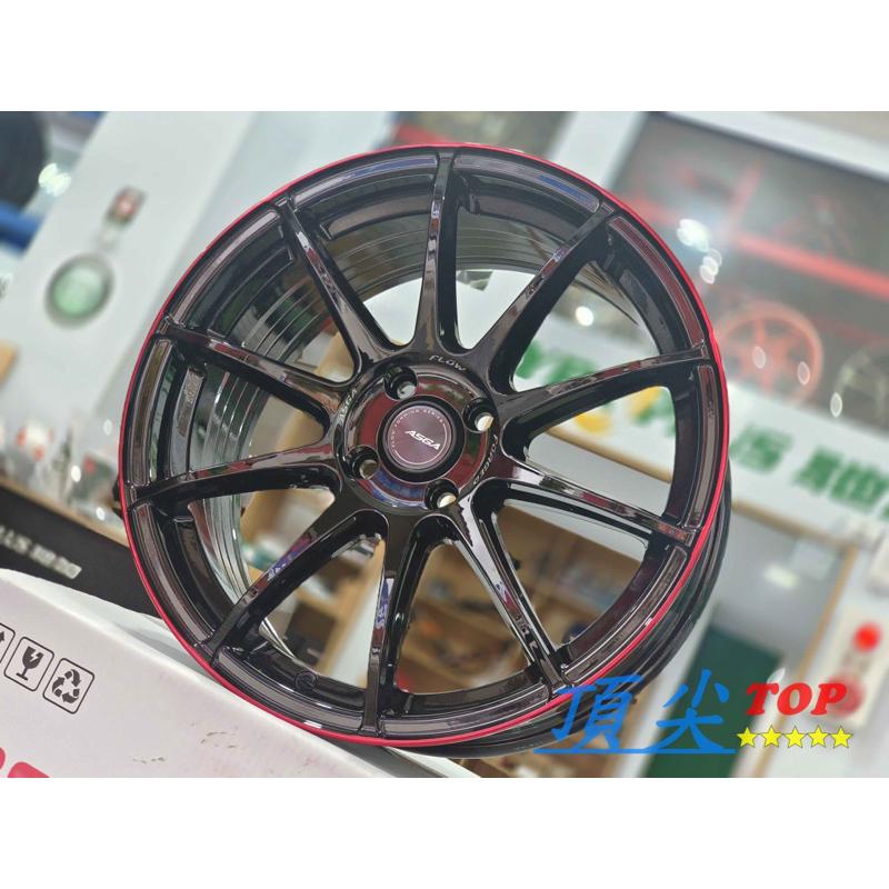 【頂尖】全新 ASGA ARF13 17吋旋壓鋁圈 4X100 7.5J ET40 黑底紅邊/銀色/古銅金/平光黑-細節圖3