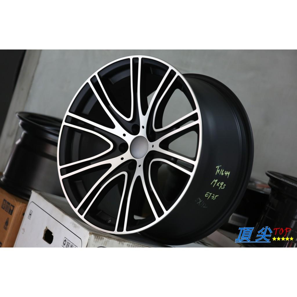 【頂尖】全新順謚鋁圈 19吋前後配 F1644 5X112 8.5J ET25 9.5J ET35 消光黑車面 G30-細節圖2