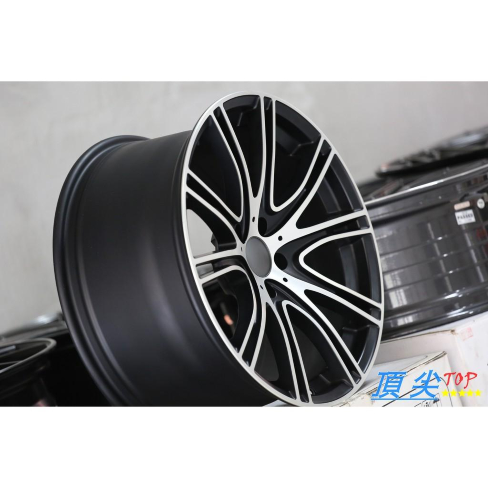 【頂尖】全新順謚鋁圈 19吋前後配 F1644 5X112 8.5J ET25 9.5J ET35 消光黑車面 G30-細節圖3