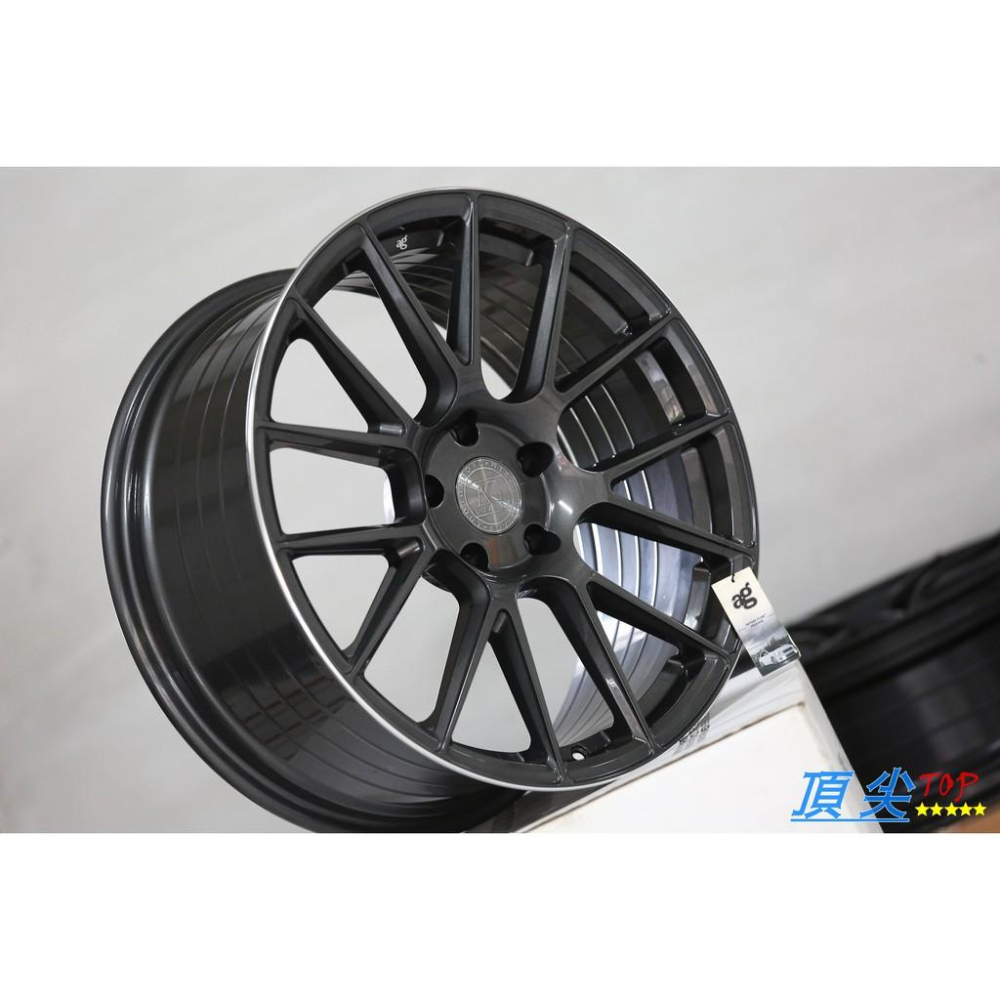 【頂尖】全新美國品牌 AG VANQUISH 19吋前後配旋壓鋁圈 5X120 8.5+9.5J 適用於BMW 亮鐵-細節圖3