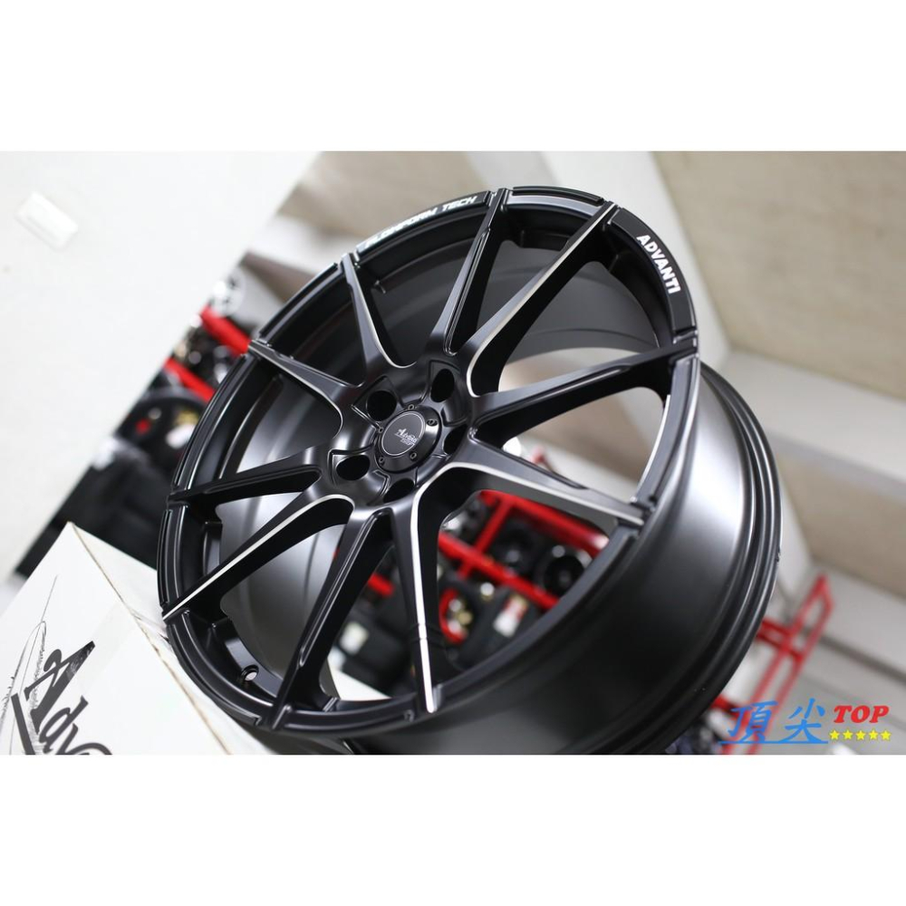 【頂尖】全新雅泛迪鋁圈 N986 20吋輕量化旋壓鋁圈 5X114.3 8.5J ET43 消光黑 骨架邊洗肋-細節圖2