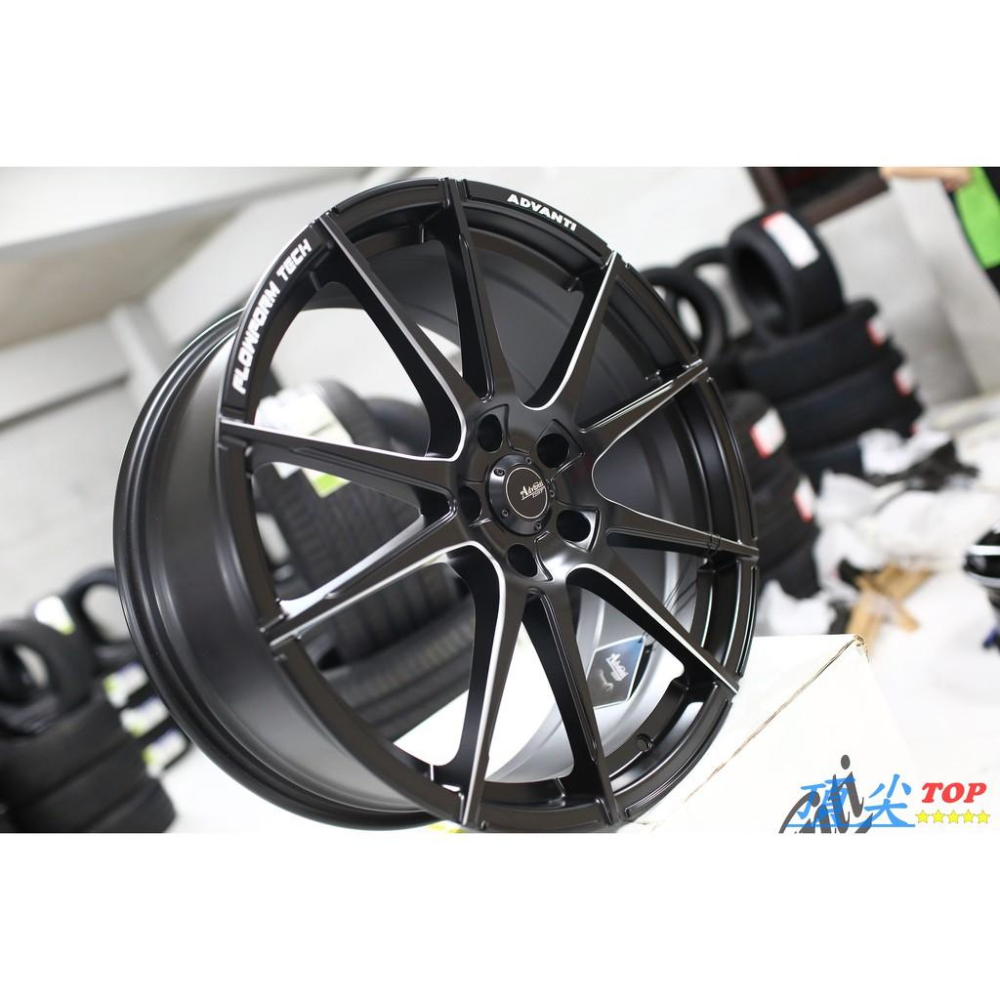 【頂尖】全新雅泛迪鋁圈 N986 20吋輕量化旋壓鋁圈 5X114.3 8.5J ET43 消光黑 骨架邊洗肋-細節圖3