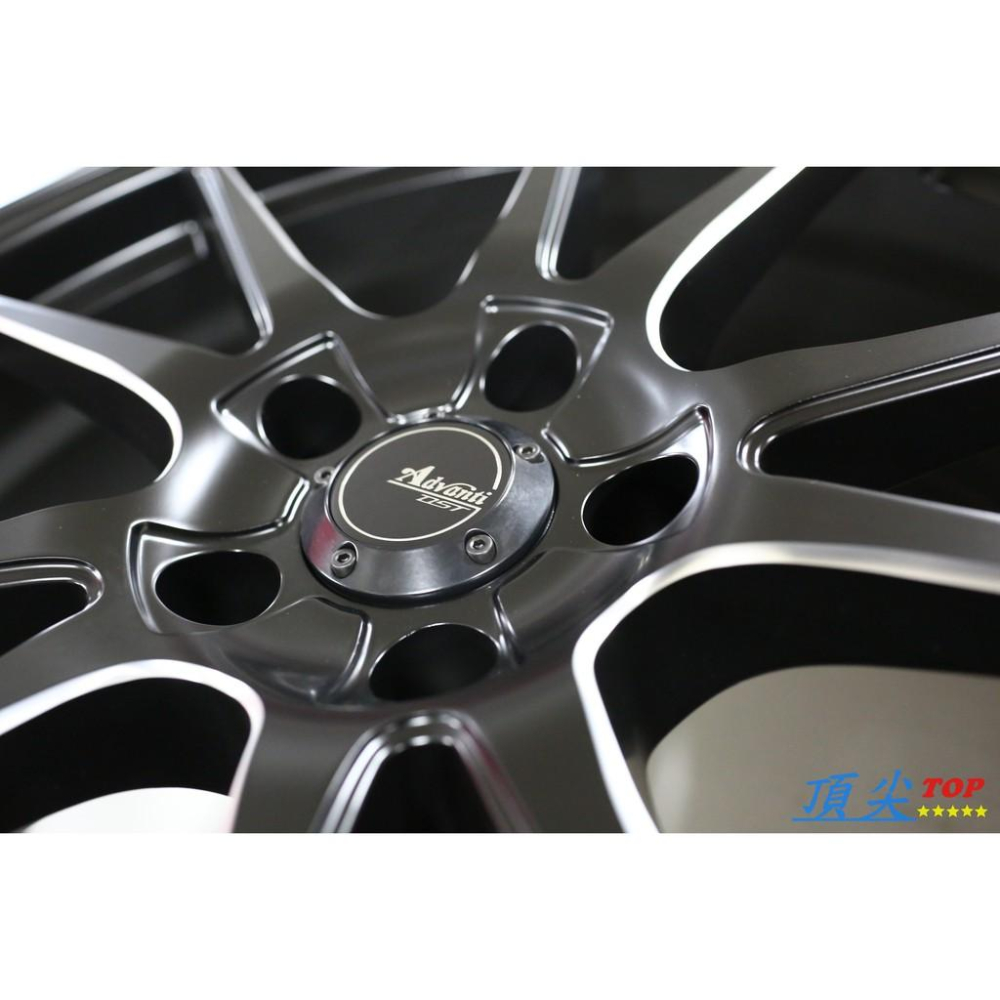 【頂尖】全新雅泛迪鋁圈 N986 20吋輕量化旋壓鋁圈 5X114.3 8.5J ET43 消光黑 骨架邊洗肋-細節圖7