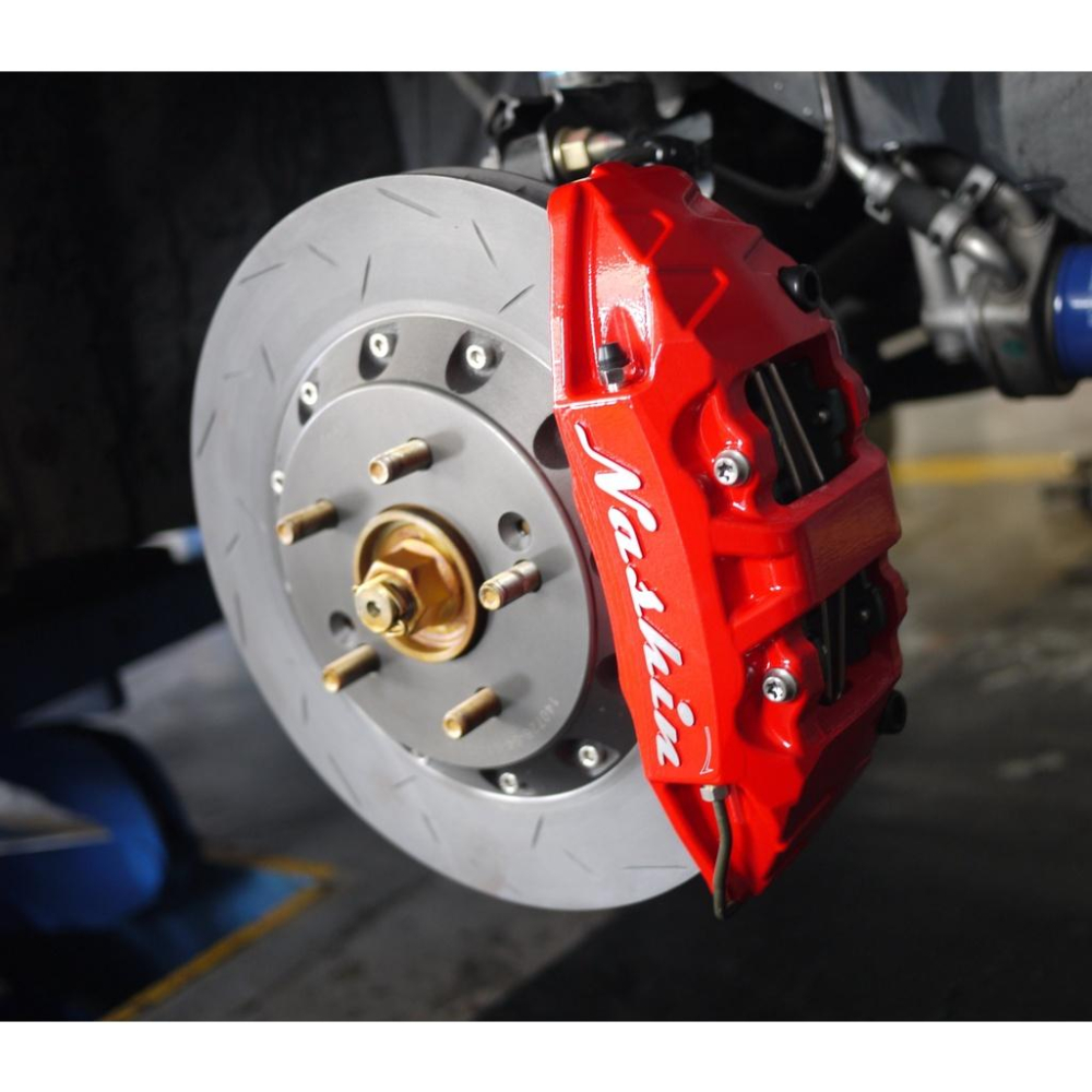 【頂尖】全新 世盟卡鉗 N5 六活塞 36/32/28mm+330~370畫線碟盤+運動版煞車皮+金屬油管 NASHIN-細節圖2