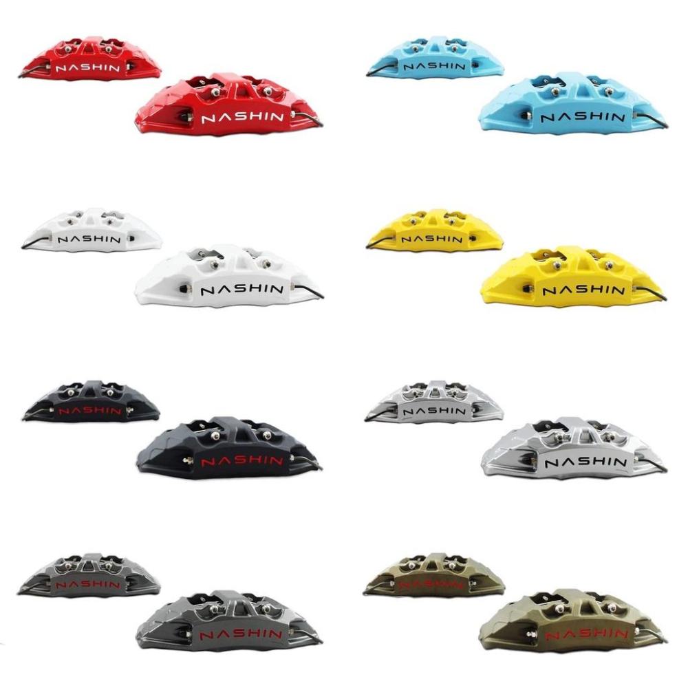 【頂尖】全新 世盟卡鉗 N5 六活塞 36/32/28mm+330~370畫線碟盤+運動版煞車皮+金屬油管 NASHIN-細節圖5