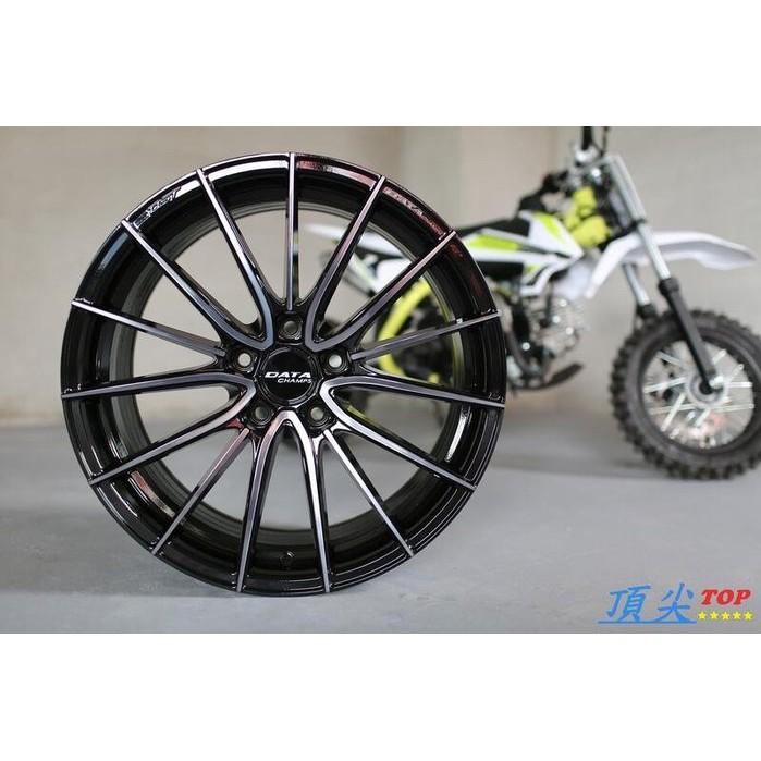 【頂尖】全新DATA 19吋DST旋壓鋁圈 FF11 5X108 112 114.3 8.5J 亮黑色車透明黑-細節圖2