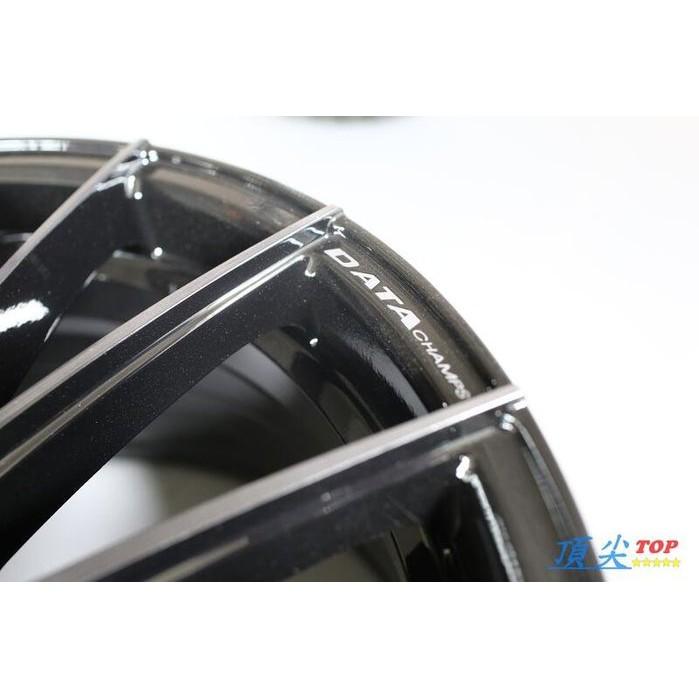 【頂尖】全新DATA 19吋DST旋壓鋁圈 FF11 5X108 112 114.3 8.5J 亮黑色車透明黑-細節圖4