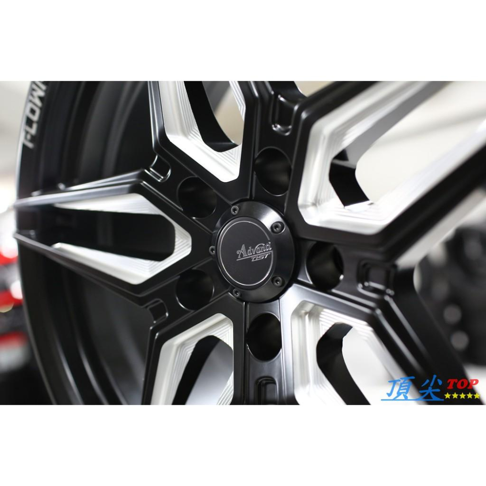 【頂尖】全新雅泛迪鋁圈 ADVANTI N983 19吋旋壓鋁圈 5X114.3 8.5J ET35 消光黑洗溝-細節圖5