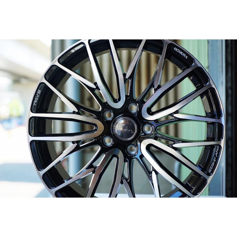 【頂尖】全新鋁圈 EP1177 類2X10BD 18吋旋壓輕量化5x100 108 114.3 112亮黑底車面-細節圖3