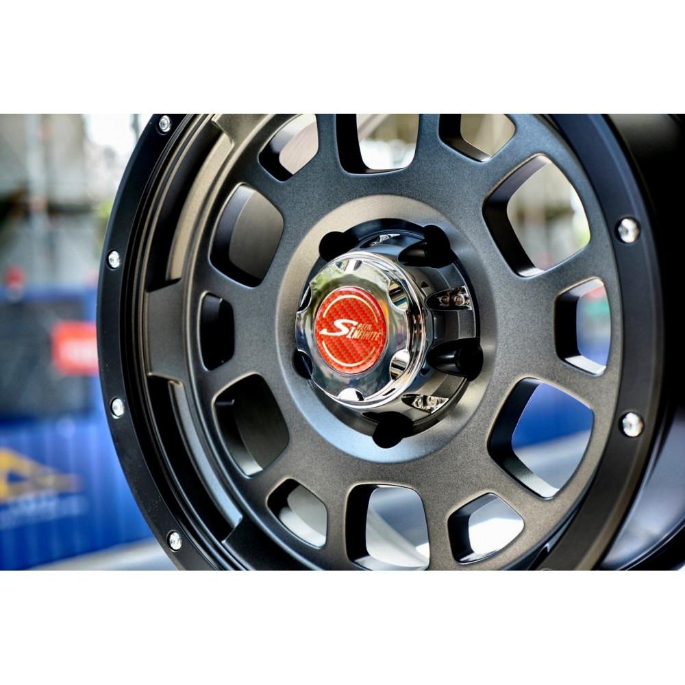 【頂尖】全新順謚17吋鋁圈 M1604B 5X114 127 139.7 6X139.7 8.5J 平光灰黑邊 越野風格-細節圖4