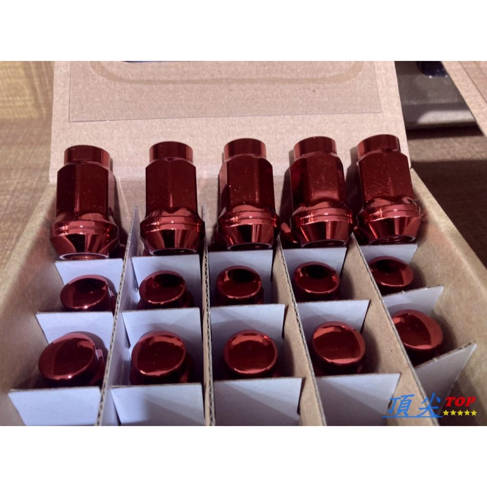 【頂尖】鋁圈專用 平頭膨脹螺帽 M12 1.25 1.5牙 外17MM 金色 紅色 藍色 黑色 紫色-細節圖4