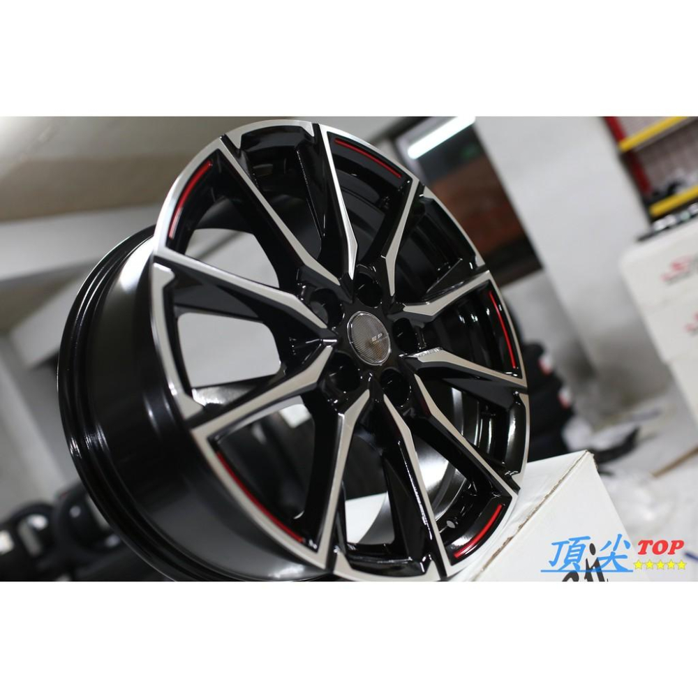 【頂尖】全新順謚鋁圈 EP50093 18吋鋁圈 5X114.3 8J ET38 亮黑車面 TOYOTA海外版原廠型-細節圖2