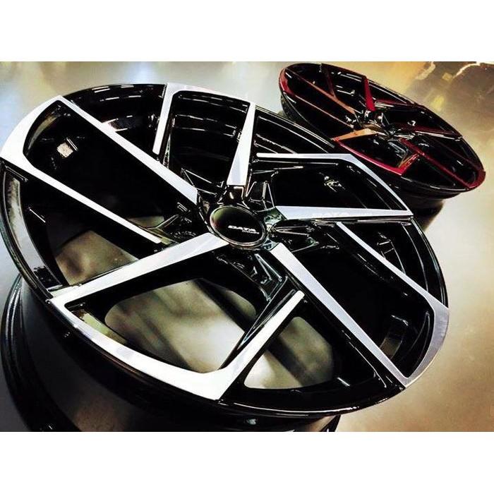 【頂尖】全新DATA 17吋鋁圈 VL04 5X100 108 114.3 7.5J 黑底古銅面 陽極紅 銀車面-細節圖5