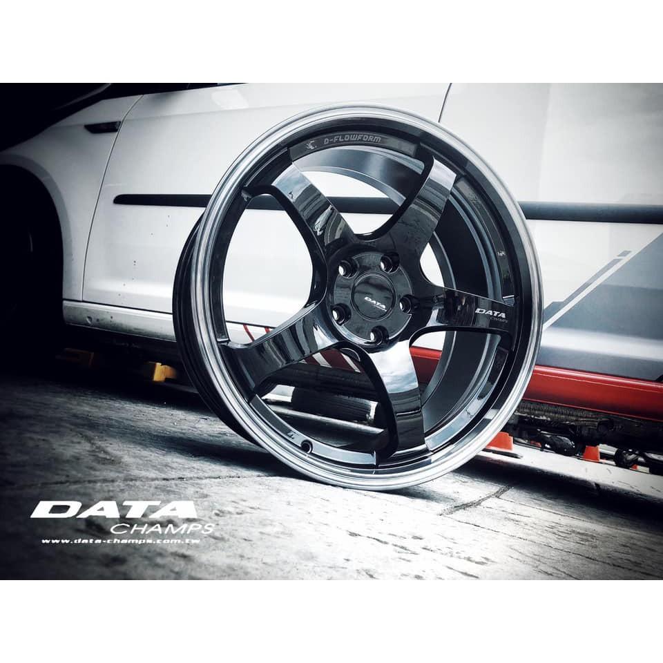 【頂尖】全新DATA 19吋旋壓鋁圈 FF05 5X108 114.3 8.5J 鋼琴黑車邊 槍灰色-細節圖2