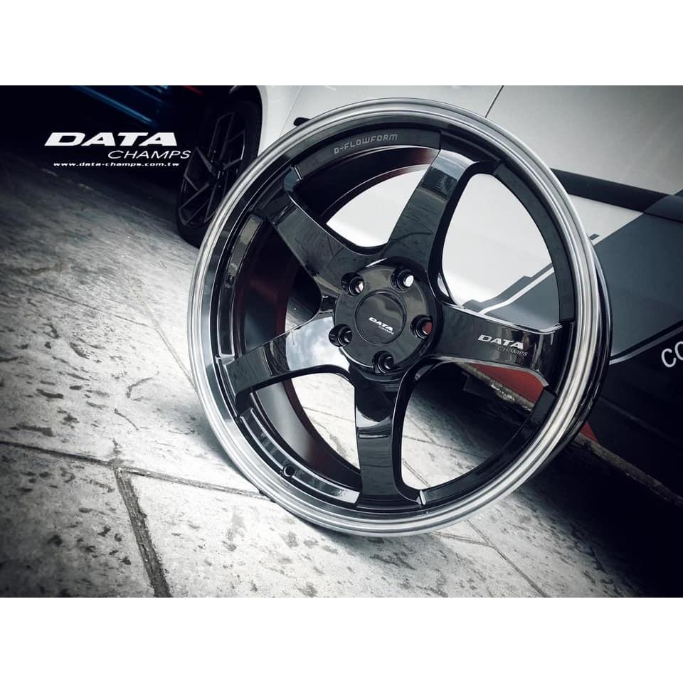 【頂尖】全新DATA 19吋旋壓鋁圈 FF05 5X108 114.3 8.5J 鋼琴黑車邊 槍灰色-細節圖3